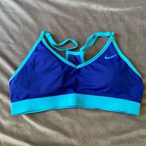 Two-Tone Blue Nike Sports Bra